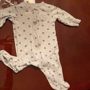 6-9mo boys zip footie